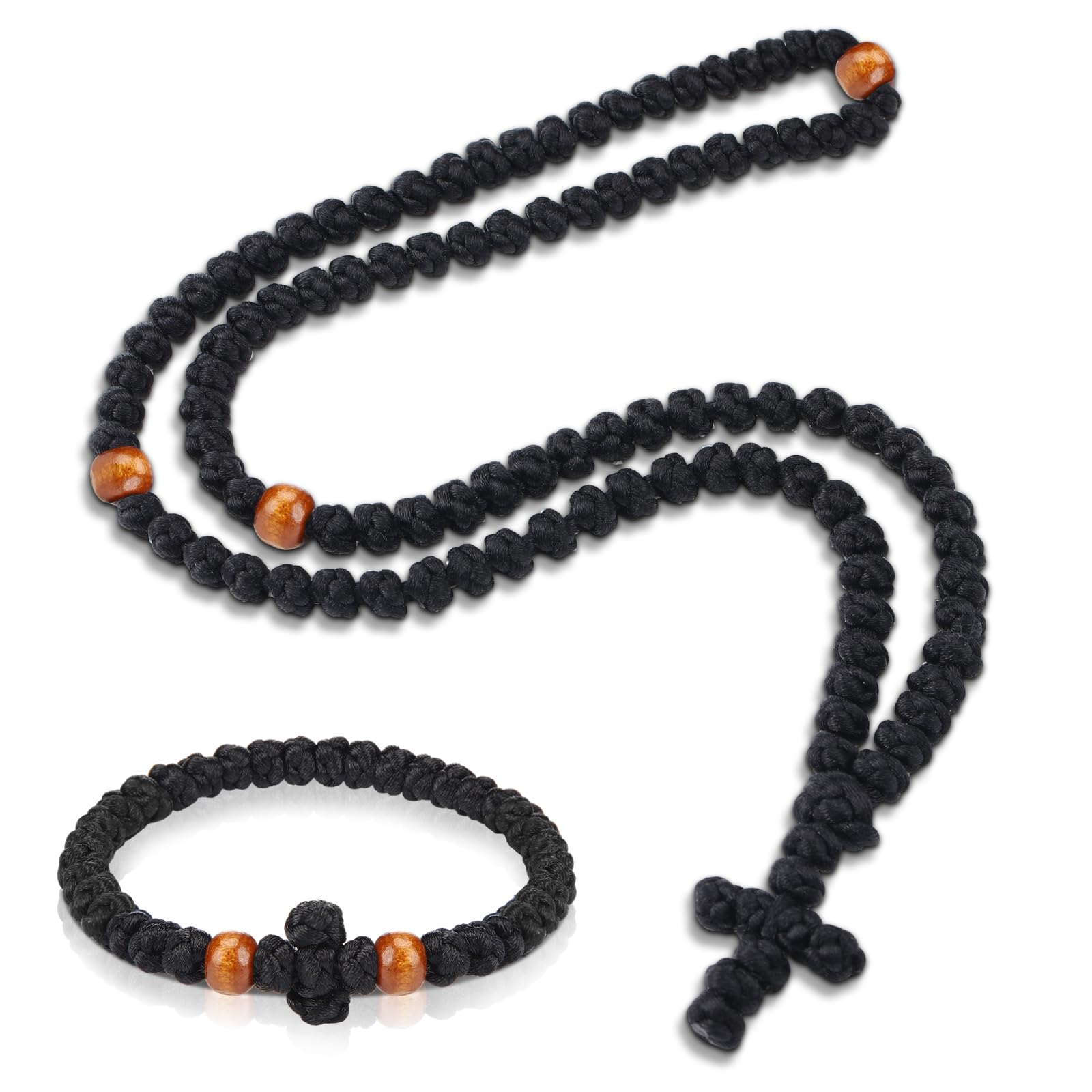 Amazon.com: Landical 2 Pcs Chotki Orthodox Prayer Rope 100 Knots