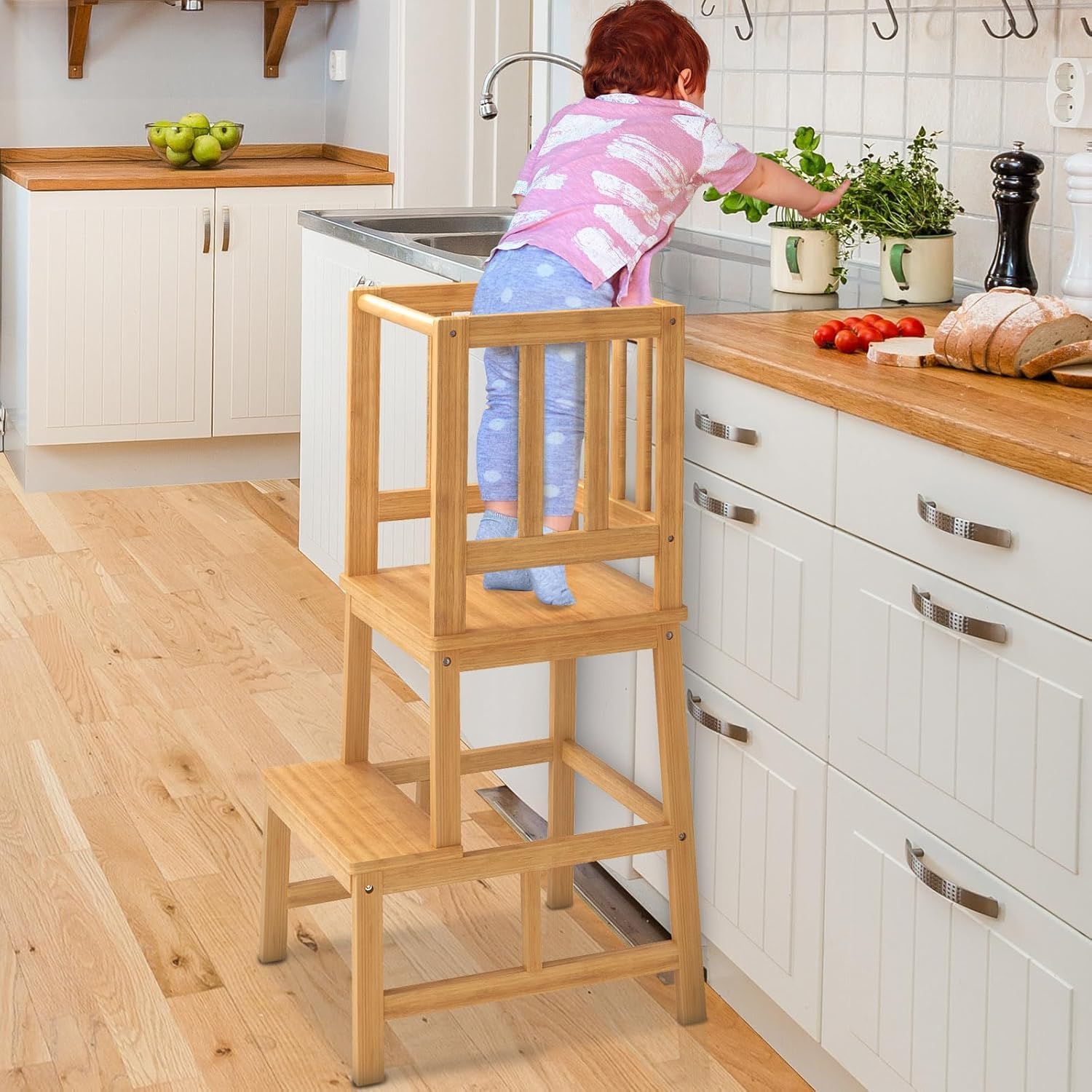 Torre di Apprendimento Montessori Pieghevole Salvaspazio