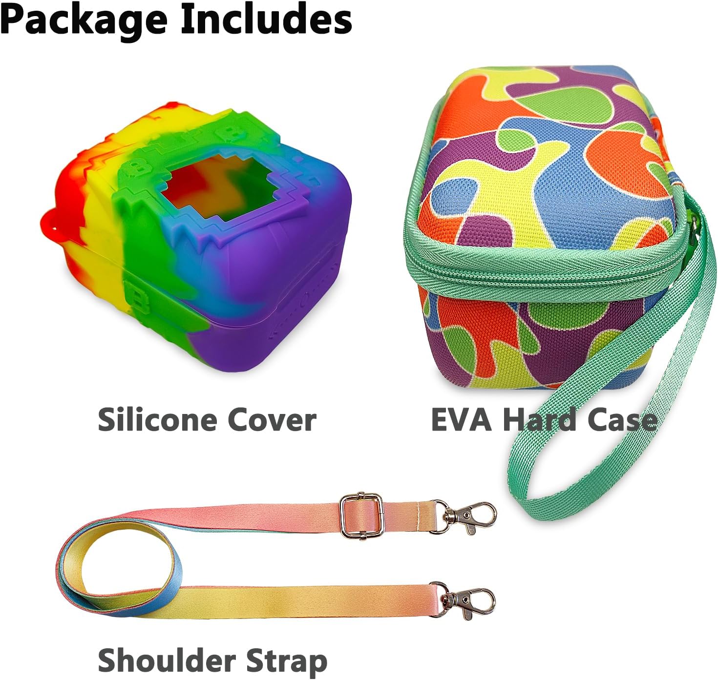 Condition photo showing New/Like New for JCHPINE Hard Carrying Case and Silicone Cover for Bitzee Disney Interactive Digital Pet, Protective Case for Bitzee Disney Virtual Electronic Pets Accessories (Multicolor)