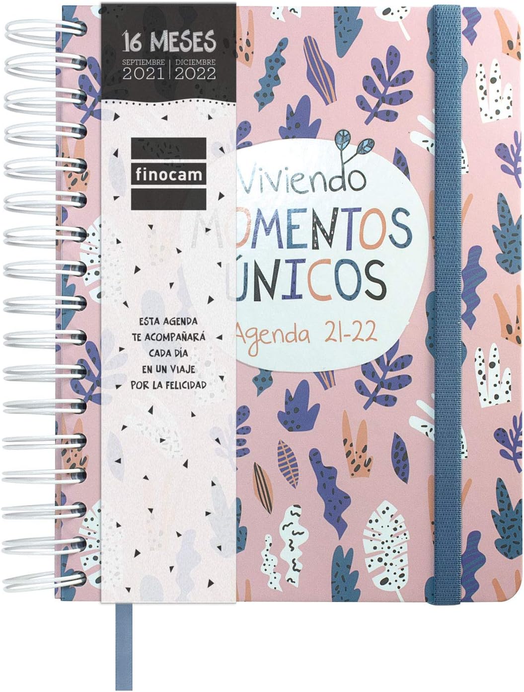 Finocam 626500522 - Vitae 16 Months Diary 2021 2022 4th - 155 x 220 Week to View Landscape Pink Spanish - Image 3