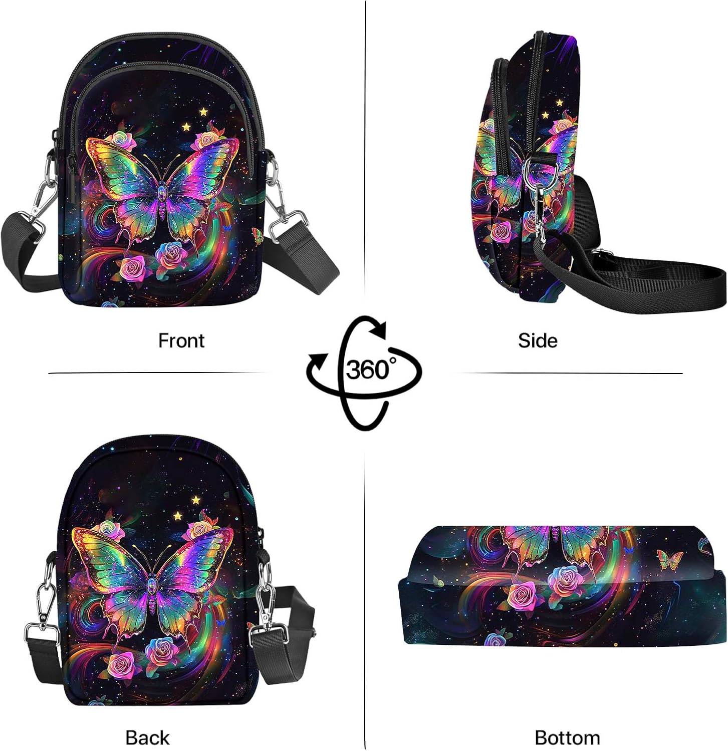 Small Crossbody Bag for Women Cell Phone Purse with Adjustable Strap Shoulder Purse Travel Wallet Bag - Image 7