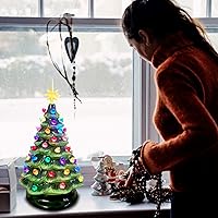 Vista 6 de Bombillas de repuesto para adornos de árbol de Navidad de cerámica, forma de helado, accesorios de clavijas giratorias medianas para proyectos