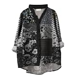 Beach Vacation Clothes for Women Summer Tops Dressy Casual 3/4 Length Sleeve Casual Plus Size Graphic V Neck
