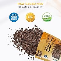 Vista 6 de Yogi Super Foods Plumas de cacao crudas orgánicas, sustituto de chocolate sin azúcar ni edulcorantes artificiales, superalimento antioxidante