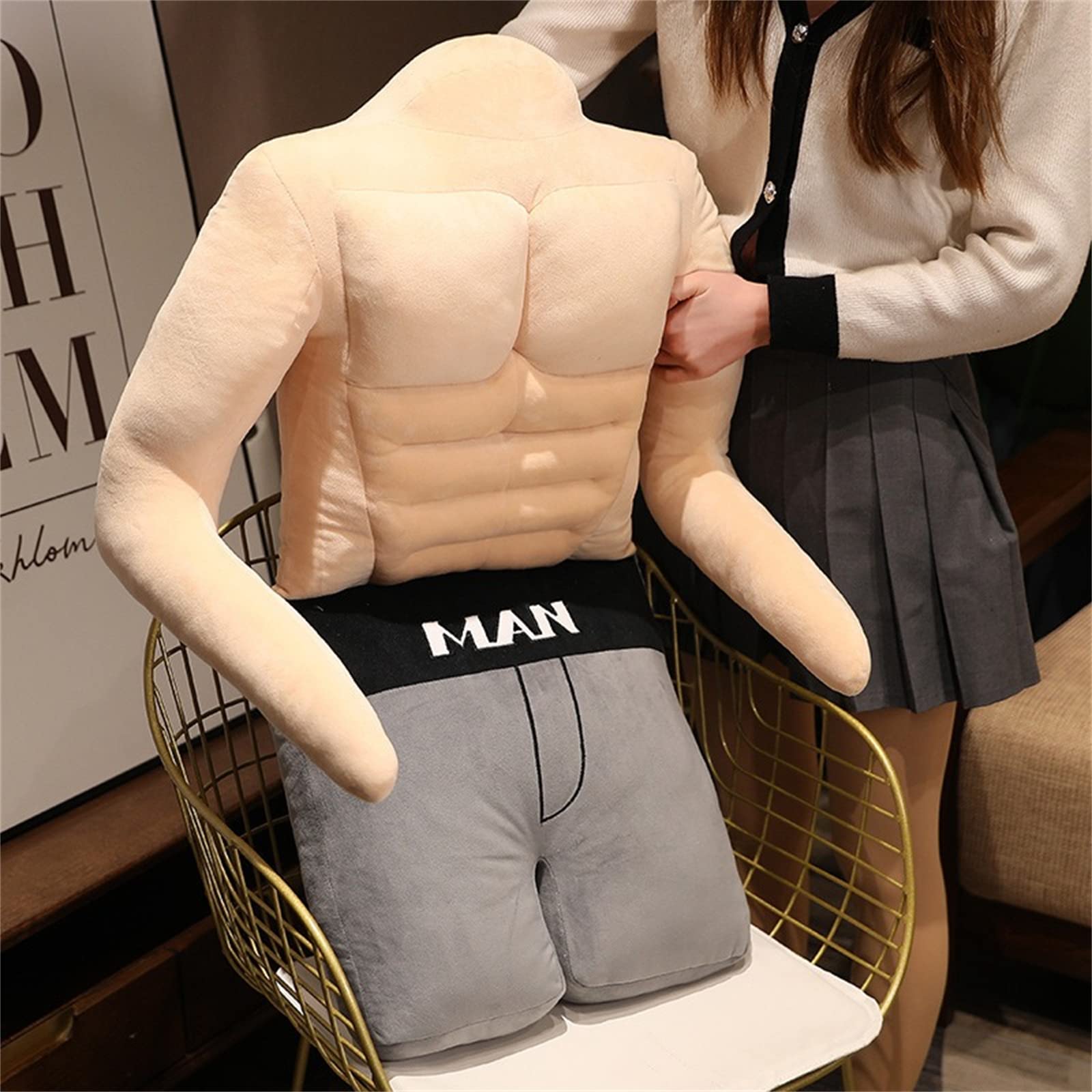 Arm Pillow Man Shaped Body Pillow Muscle Man Boyfriend Pillow