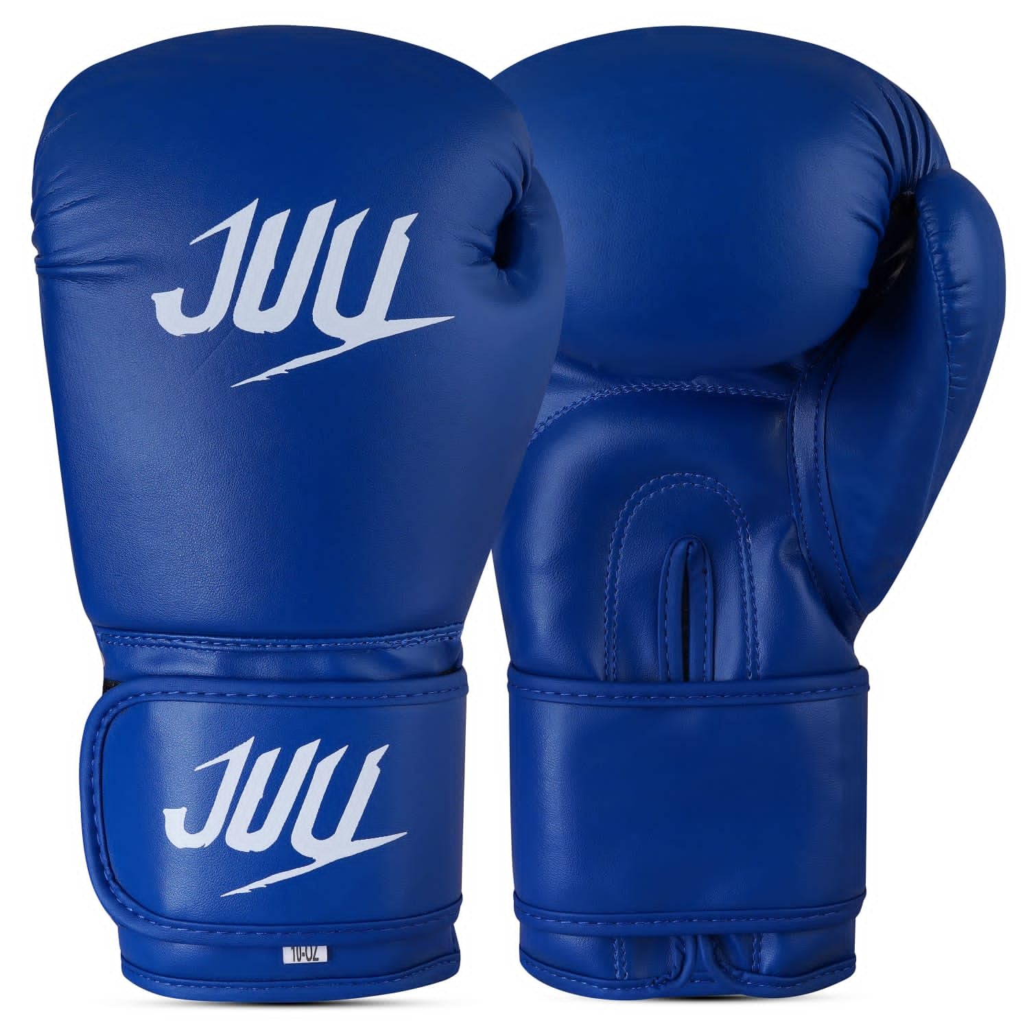 Juu Boxing Gloves for Men & Women Professional MMA Sparring Kickboxing Punch Bag Training Muay Thai Fighting (Blue, 10 OZ)