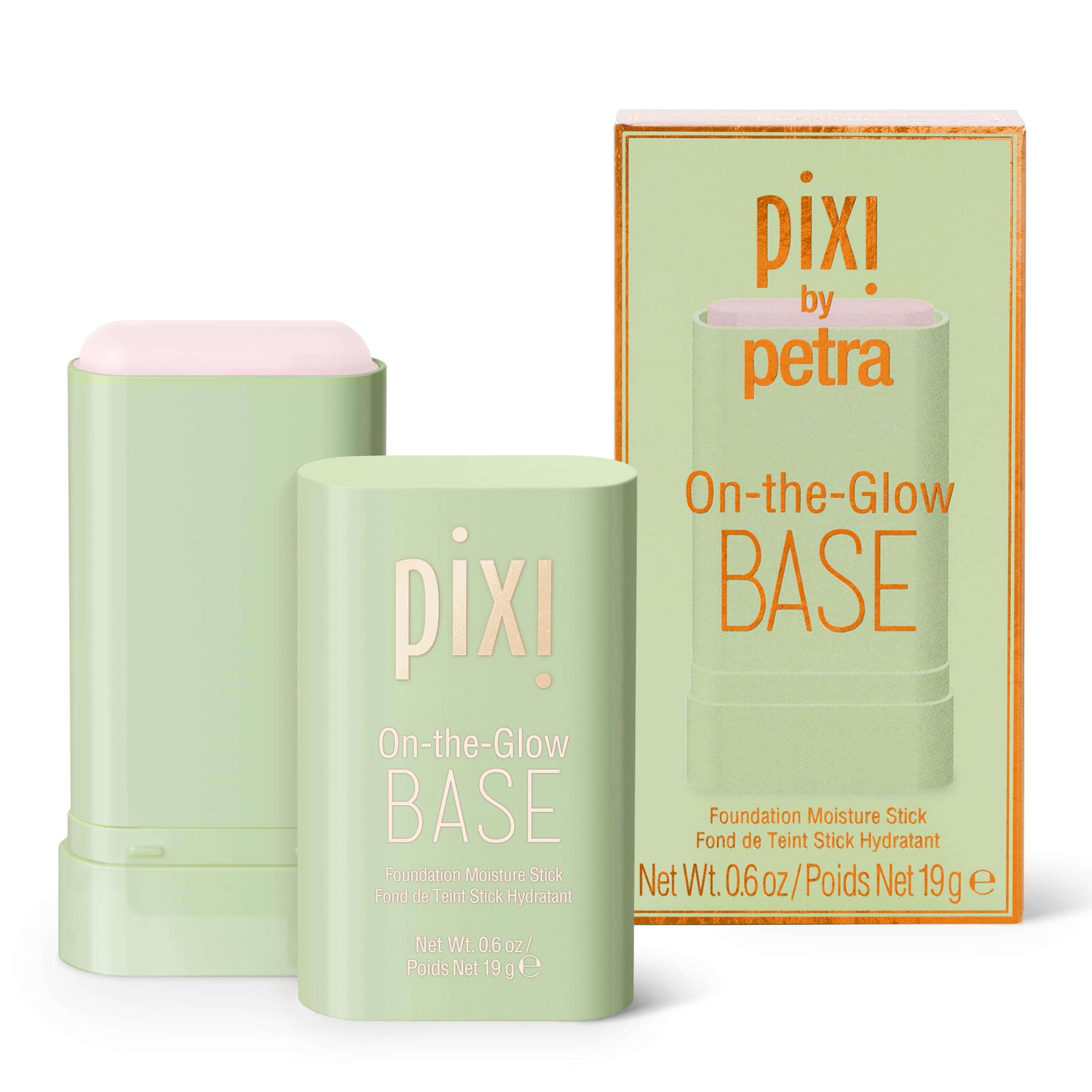 Pixi Beauty On-the-Glow Base| Tinted Moisturizer Foundation Stick | Porcelain: Very fair, cool shade| 0.6 oz / 19g