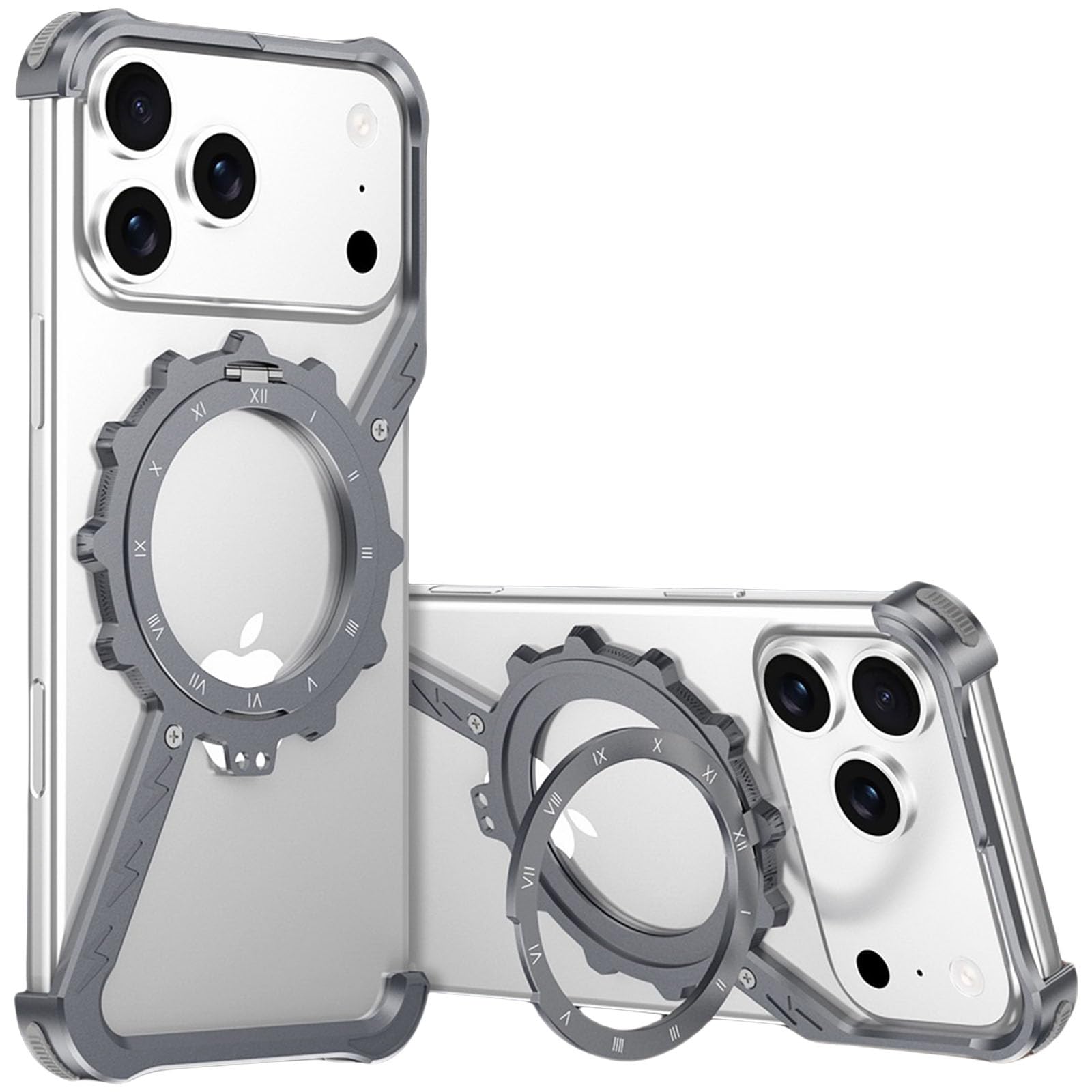 Coque iPhone 17 Pro Max béquille aluminium boussole invisible fine - 8