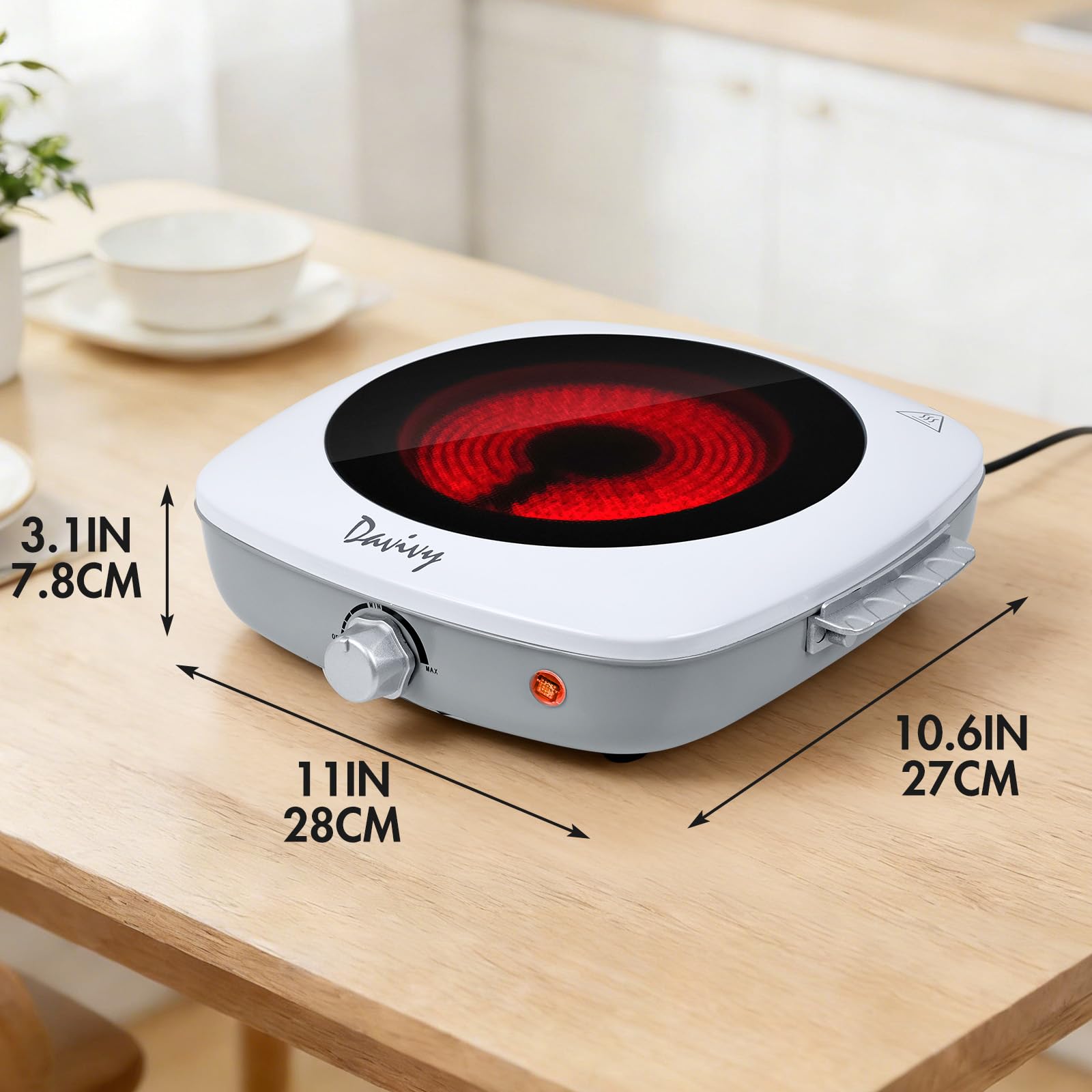Amazon.com: Davivy Single Burner Electric Hot Plate, 1200W