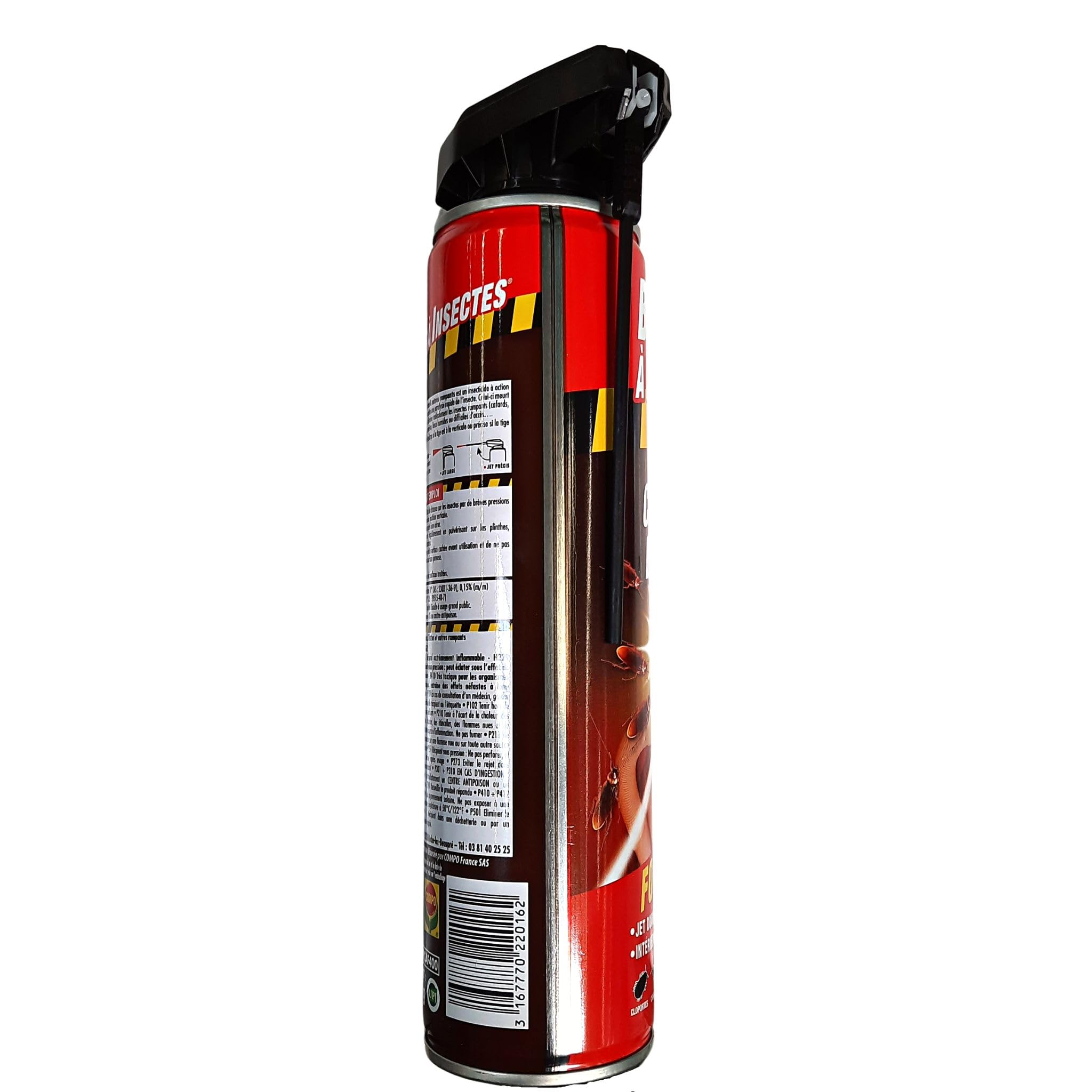 BARRIERE A INSECTES Anti-cafards, blattes & Autres rampants - Aérosol 400 ML