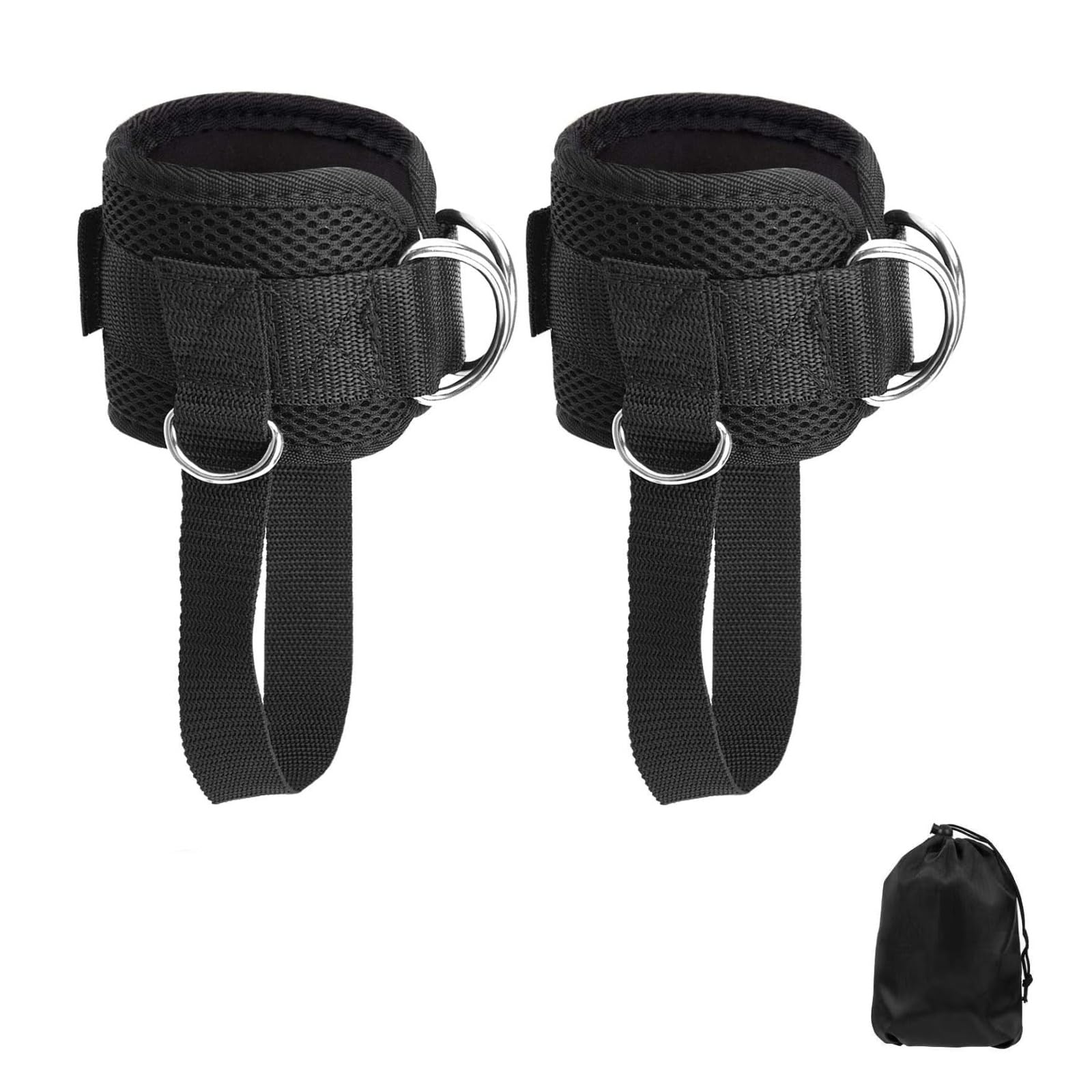 Ankle Straps - Adjustable Ankle Straps for Cable Machines - Glute & Lower Body Exercises - Adjustable Ankle Cuffs for Kickbacks, Hip Abductors, Leg Extensions, Lower Body Exercises, Fit Women & Men