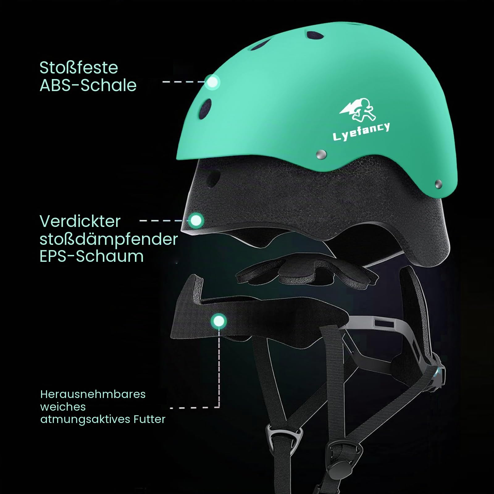 Kinder-Fahrradhelm, Kleinkindhelm für 2-13 Jahre alte Jungen und Mädchen, Kinderhelm für Radfahren, Roller, Skaten