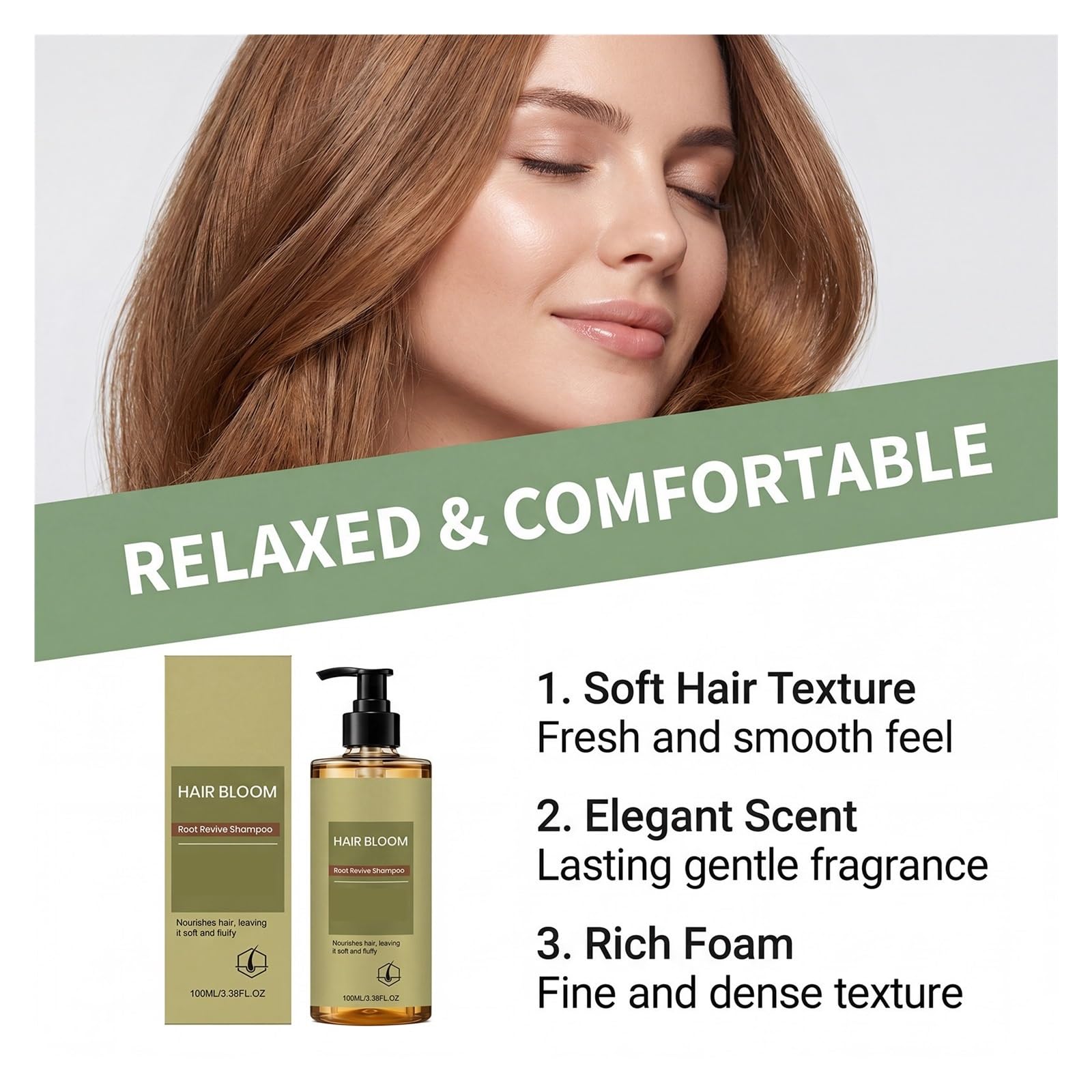 Shampoo elegantemente profumato | Nutre la superficie del capello ed emana una delicata fragranza(3pcs)