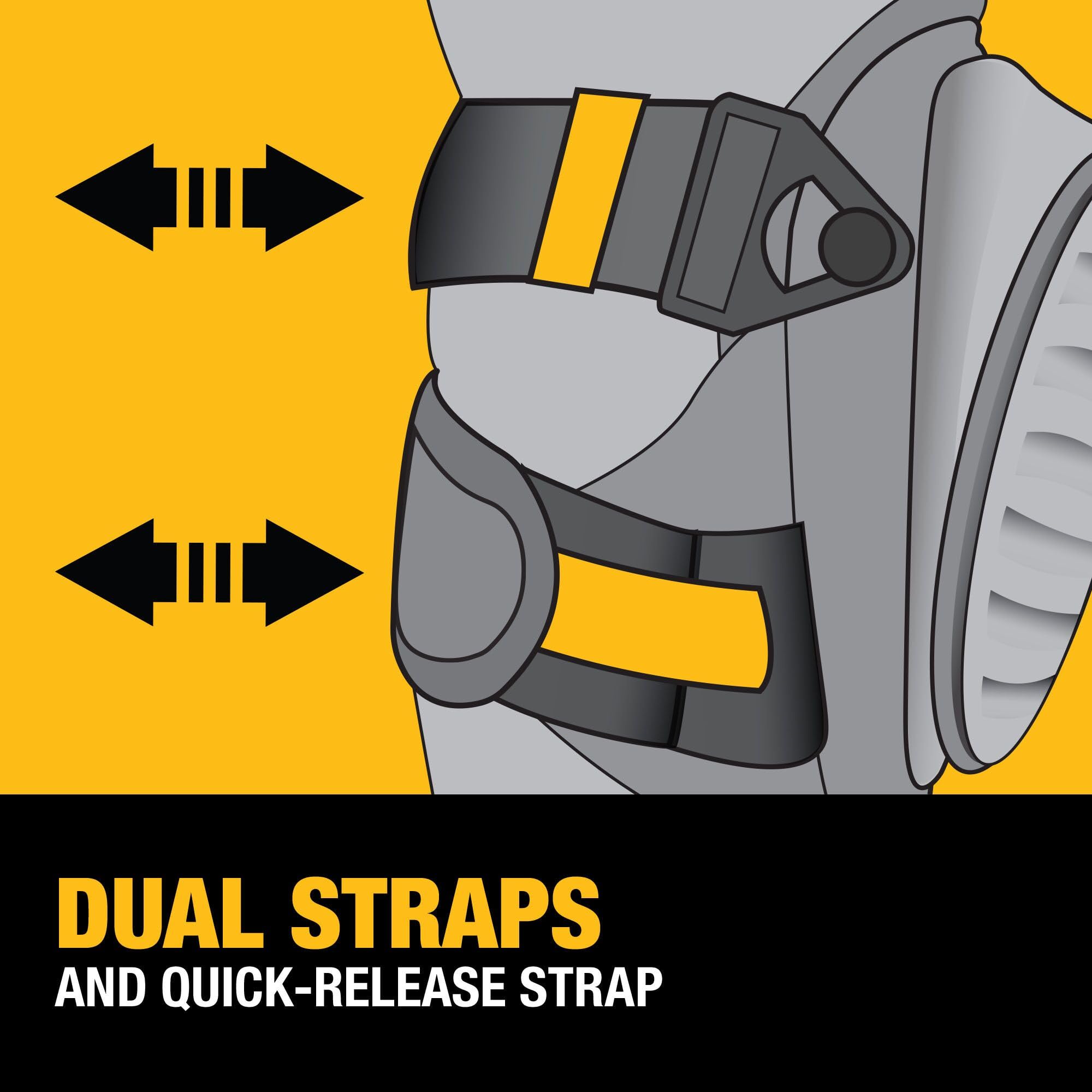 DEWALT Rodilleras que no dañan con gel (DWST590015)