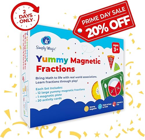 Miniatura 2 de 112 piezas de deliciosas fracciones magnéticas, azulejos y círculos de fracción magnética, barras, manipuladores de matemáticas en el aula,