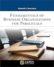 Fundamentals of Business Organizations for Paralegals (Paralegal Series)