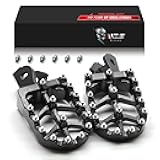 Dirt Bike Foot Pegs, CNC Motocross Footpeg MX Footrest Rest Pedal Black Compatible with CRF250F CRF150F CRF230F XR150L Sur Light Bee X S LBS LBX MX3 XXX KDX200 HAWK 250 X160 X260 E Ride Pro SS