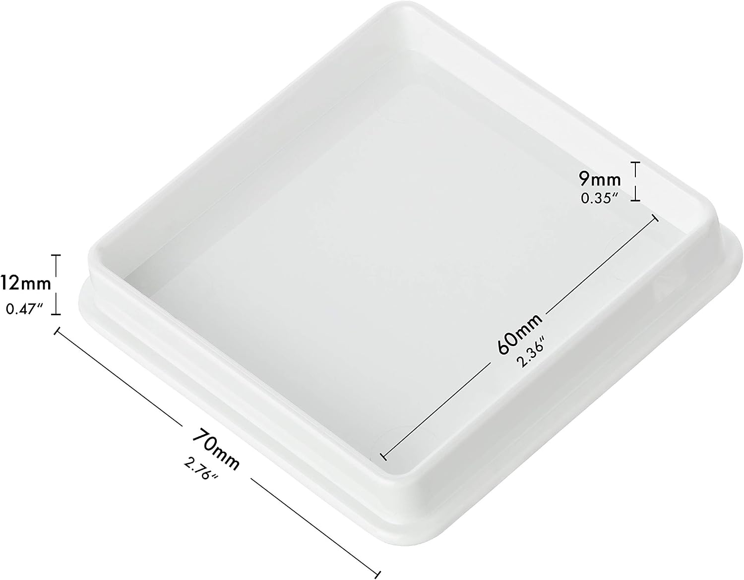 haggiy Piano - Furniture Caster Cups 'Premium' (Extremely Stable) - White | 2.36 x 2.36 Inch (4 Pcs.)