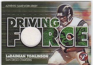 2002 TOPPS PRISTINE LADAINIAN TOMLINSON PRIMING FORCE JERSEY