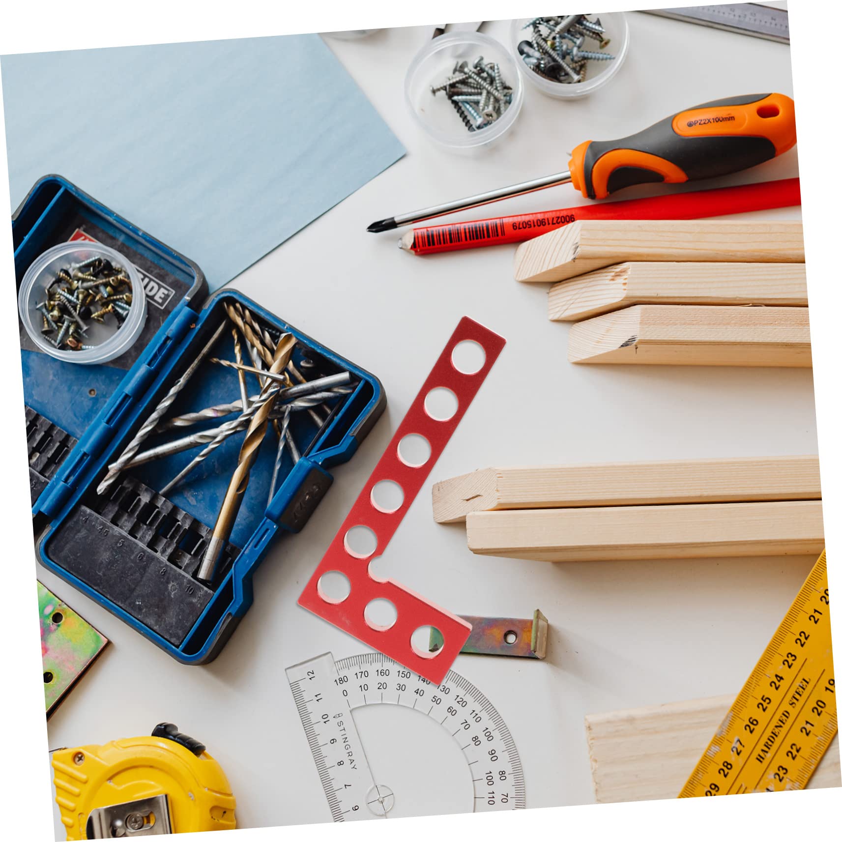 BUTIFULSIC Square Ruler Professional Measuring Tool for Right Angle Ruler Scribing