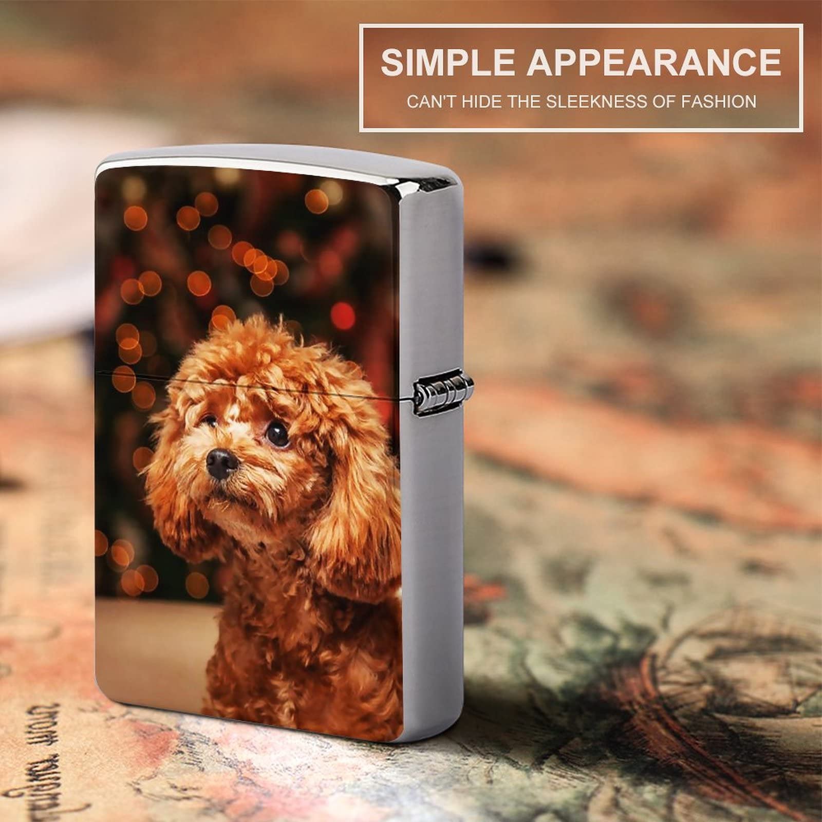 Amazon.co.jp: ZIPPO兼用ケース プードル 犬柄 萌え萌え ジッポ 