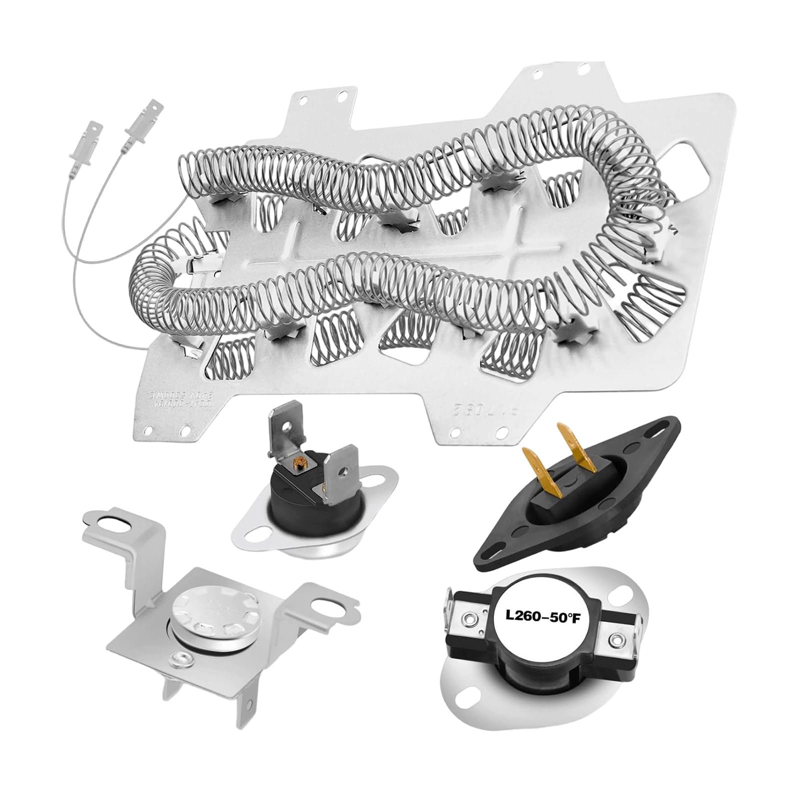 TFAOYS Universally Dryer Heating Part Dryer Temperature Control Thermostat Metal Texure for Efficient Temperature Control Thermal Fuses Replacement