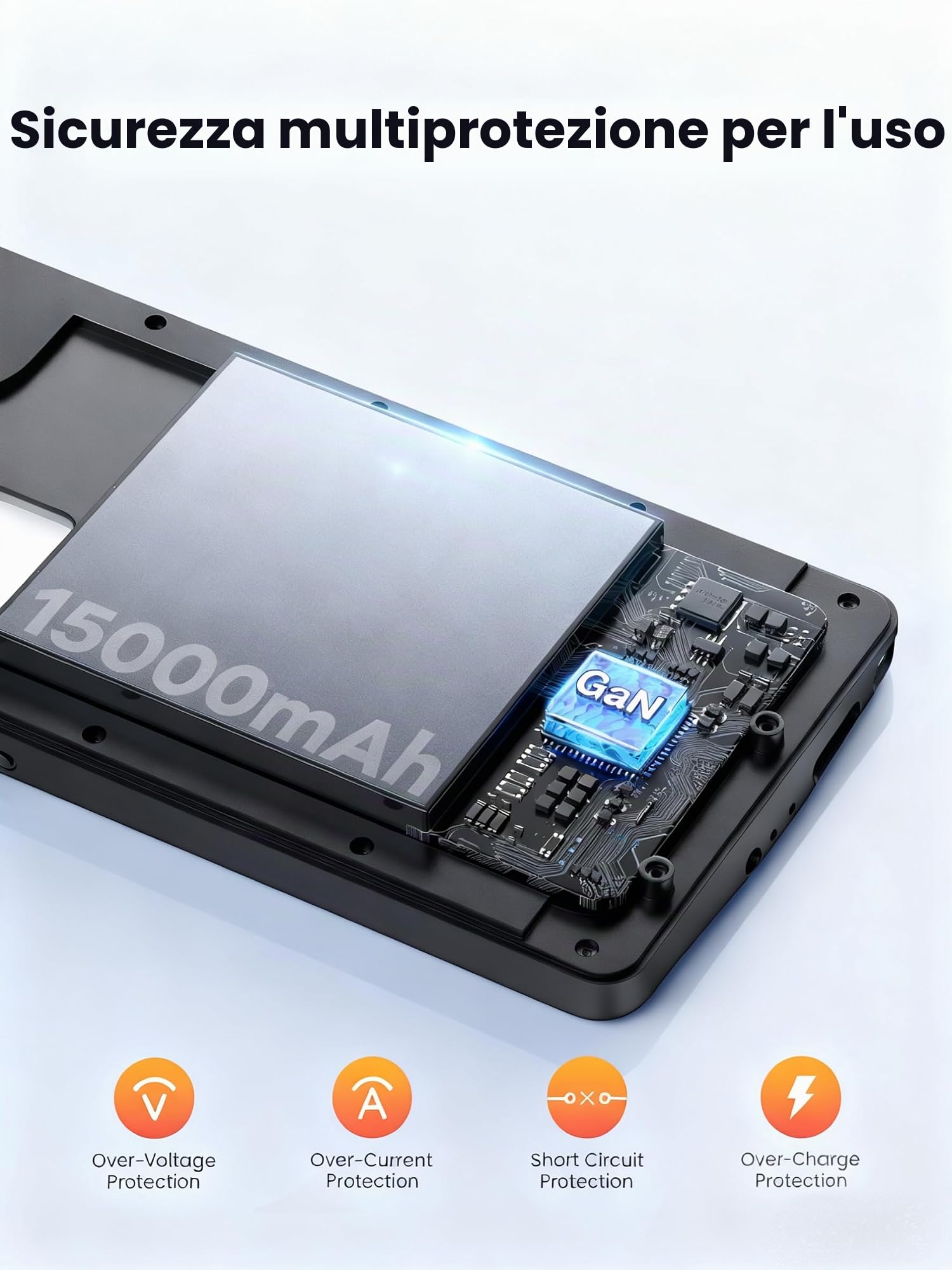 Cover Batteria per Samsung Galaxy S22 Ultra/Galaxy S23 Ultra 15000mAh,Cover Ricaricabile Custodia Batteria Wireless Ricarica Magnetismo Portatile Power Bank per Galaxy S22 Ultra