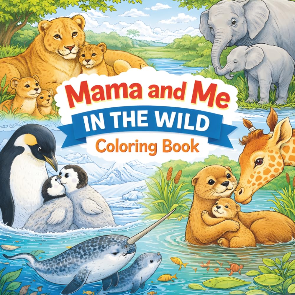 Mama and Me In The Wild: Coloring Book