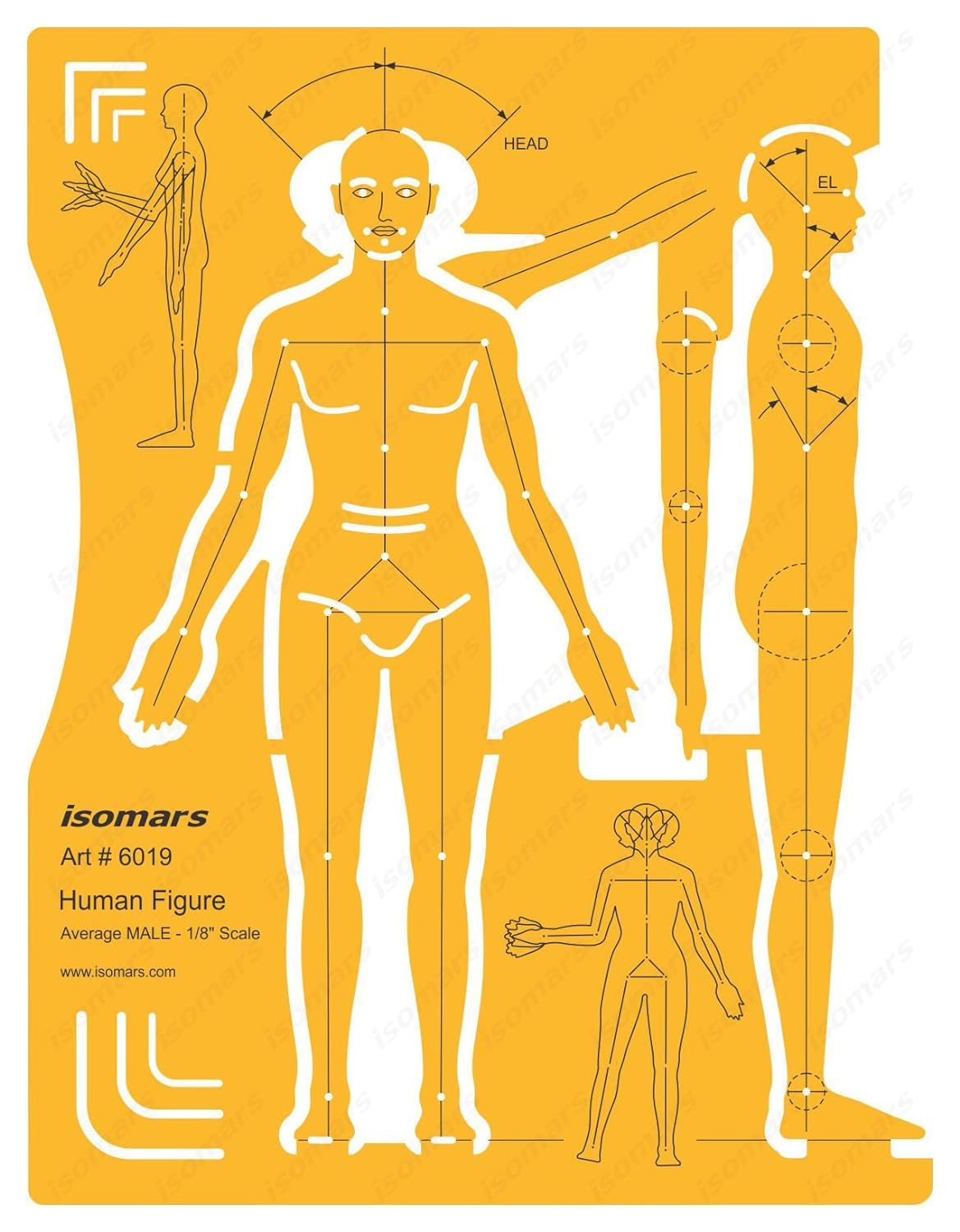Female Figure Stencil - Fashion Design Template -14