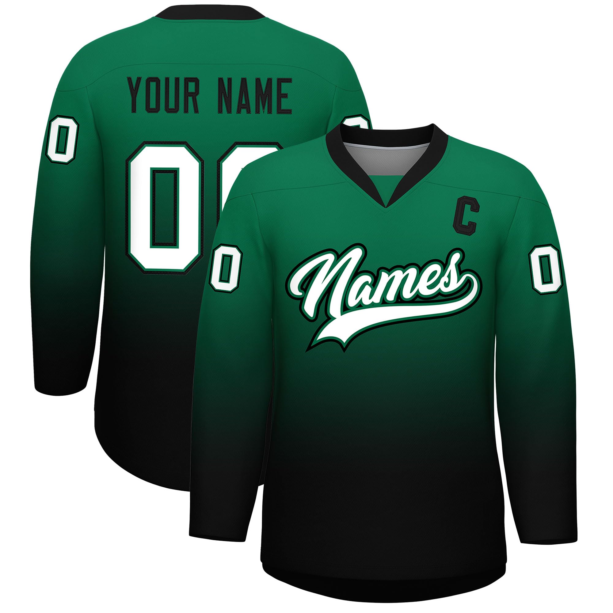 KXK Personalized V-Neck Hockey Jerseys for Men Youth,Custom Hockey Uniform Stitched or Printed Name Number Logo