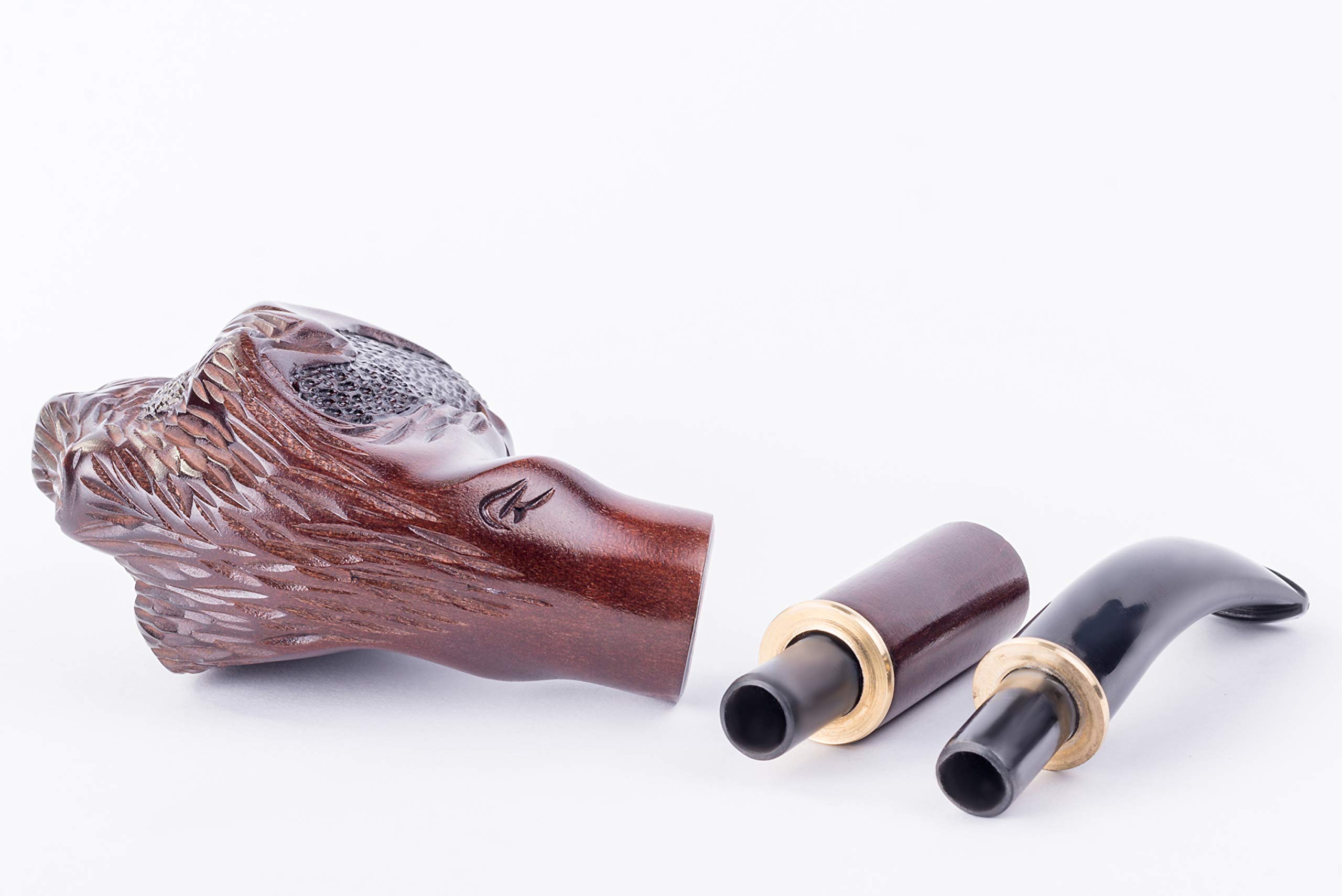 Dr. Watson - Pipa de Tabaco, Serie Coleccionable, Tallada a Mano en Madera de Peral, Compatible con Filtro de 9mm (Garra)