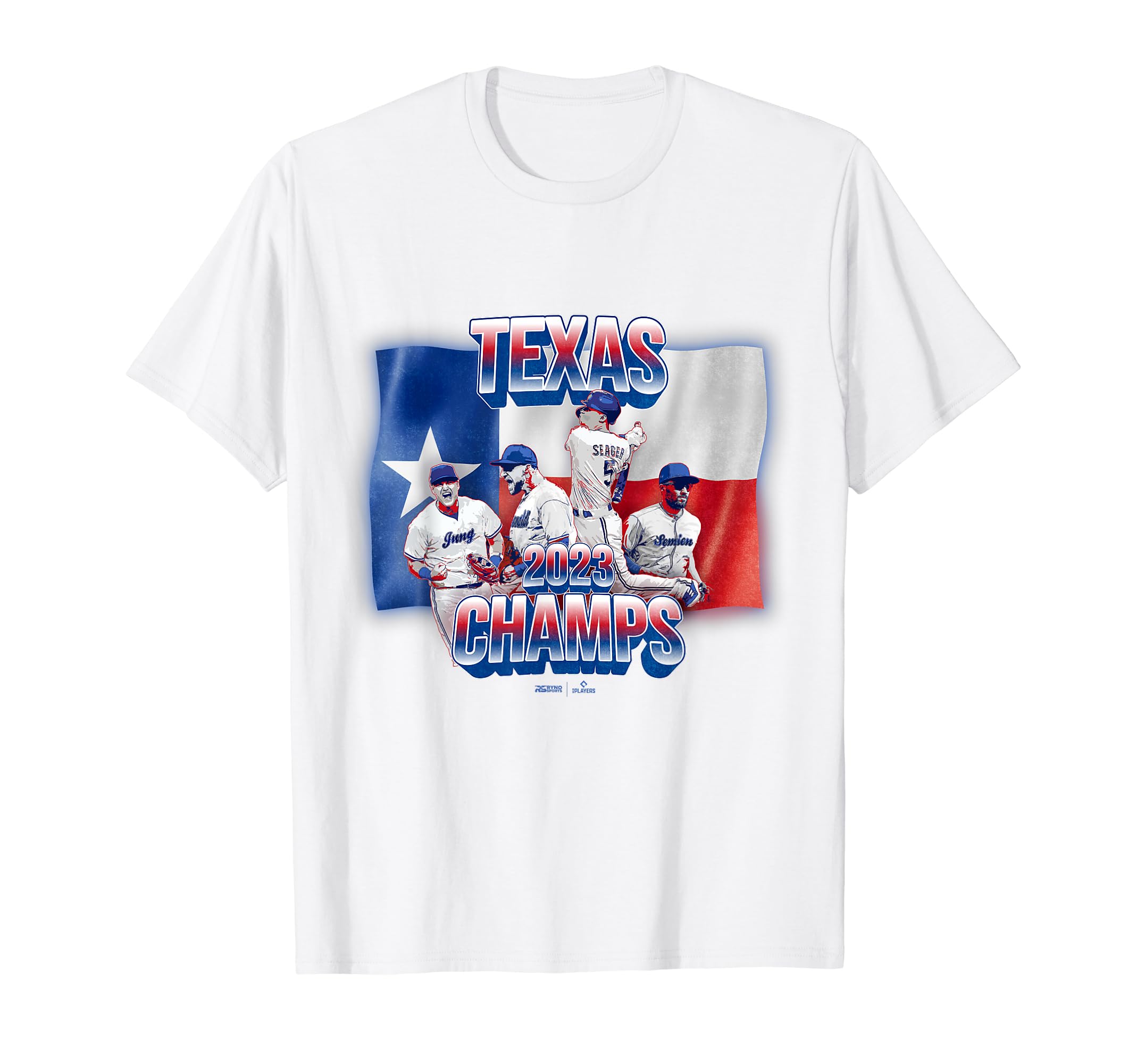 Texas Baseball 2023 World Champions MLB Players, Inc. T-Shirt
