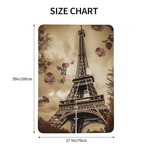 Miniatura 5 de Baby Car Seat Canopy Cover for Mom, Soft Breathable Nursing Breastfeeding Covers Multi Use Stroller Sun Shade Newborn Shower GiftParis Eiffel Tower