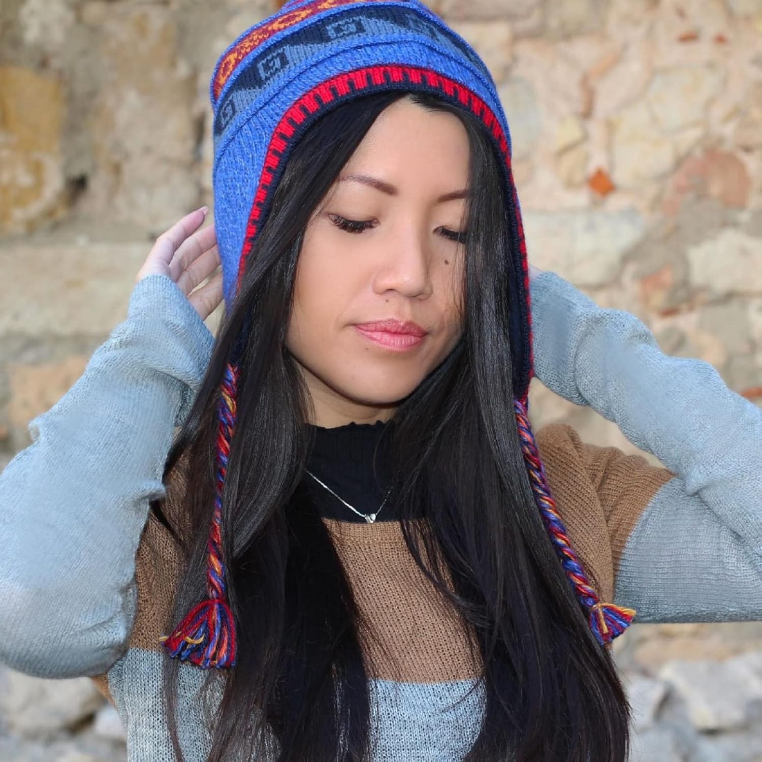 Peruvian Beanie Alpaca Hat, for Women and Men, Soft and Warm hat, Peruvian hat Made in Peru, Soft, Light and Resistant Alpaca