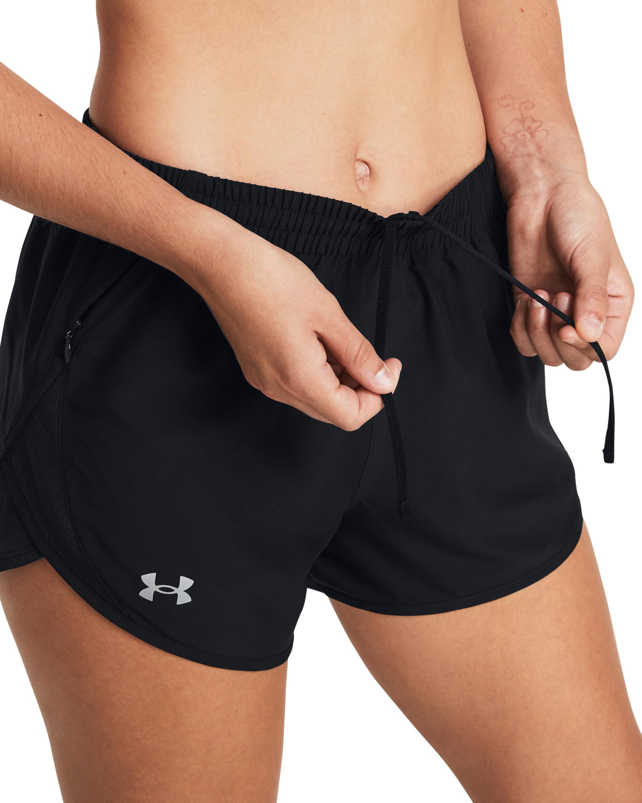 Under Armour Donna UA Fly By 3'' Shorts, Pantaloncini Donna Sportivi, Shorts Donna Comodi e Traspiranti, Pantaloncini Running e Palestra