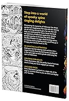 Vista 14 de Halloween Coloring Book For Adults with Spooky Holiday Designs