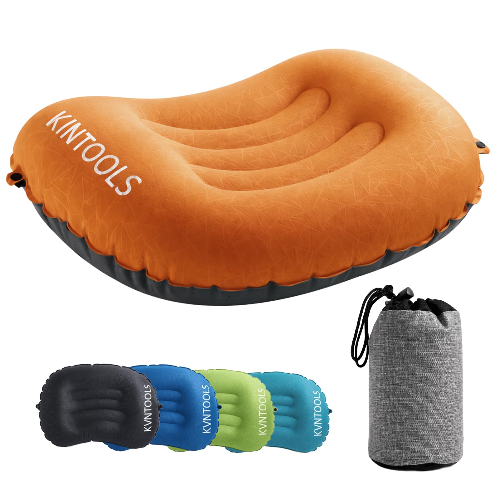 Ultralight Inflatable Camping Travel Pillow-Compressible, Compact, Comfortable, Ergonomic…