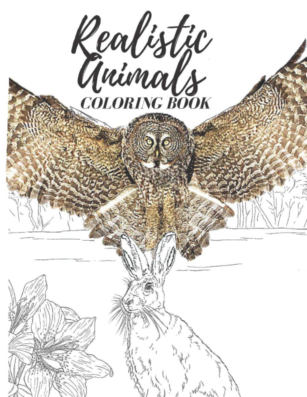 Realistic Animals Coloring Book World Wide Realistic Animals
