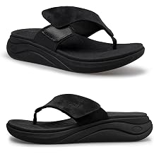 Vogana Flip Flops for Women with Adjustable Width Arch Support Thong Sandals for Plantar Fasciitis Swollen Feet Pain Relief Neuropathy