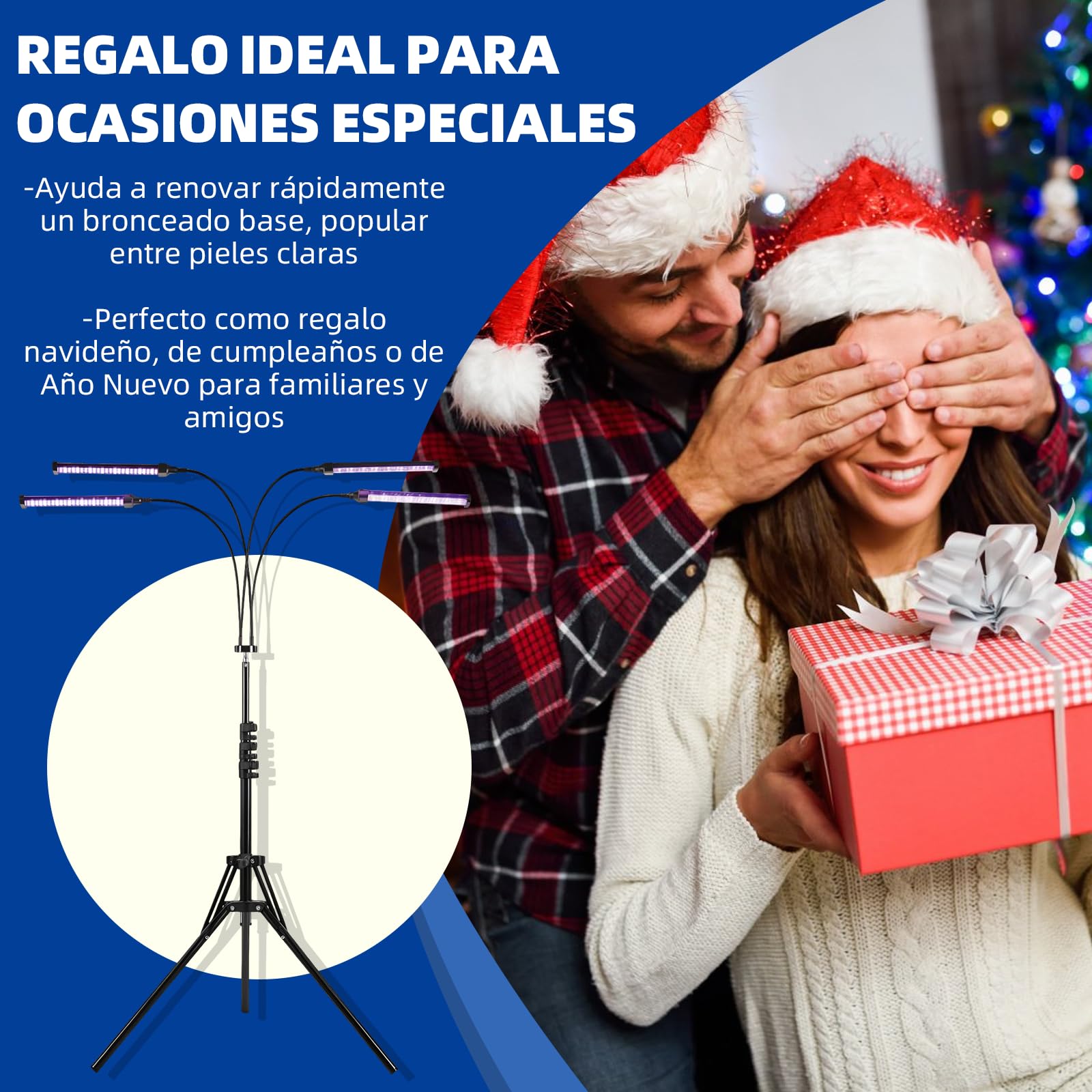 Lámpara de bronceado 432 LED 460 nm 490 nm 60 W para hogar