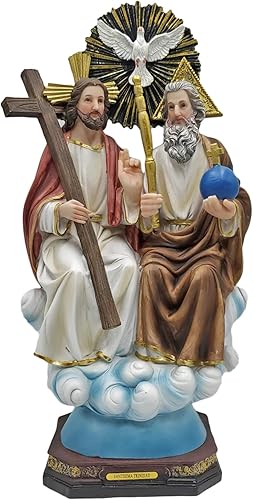 Gigi's Classy Kids Estatua religiosa de la Santísima Trinidad de 16 pulgadas, estatua de Santisima Trinidad, regalo religioso