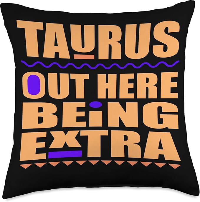 Taurus April May birthday zodiac sign Taurus's men and women Throw Pillow