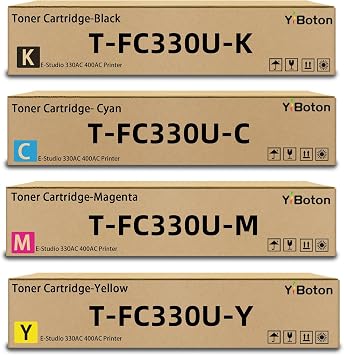High Yield T-FC330U TFC330U Toner Cartridge 4-Pack with Chip BK/C/M/Y