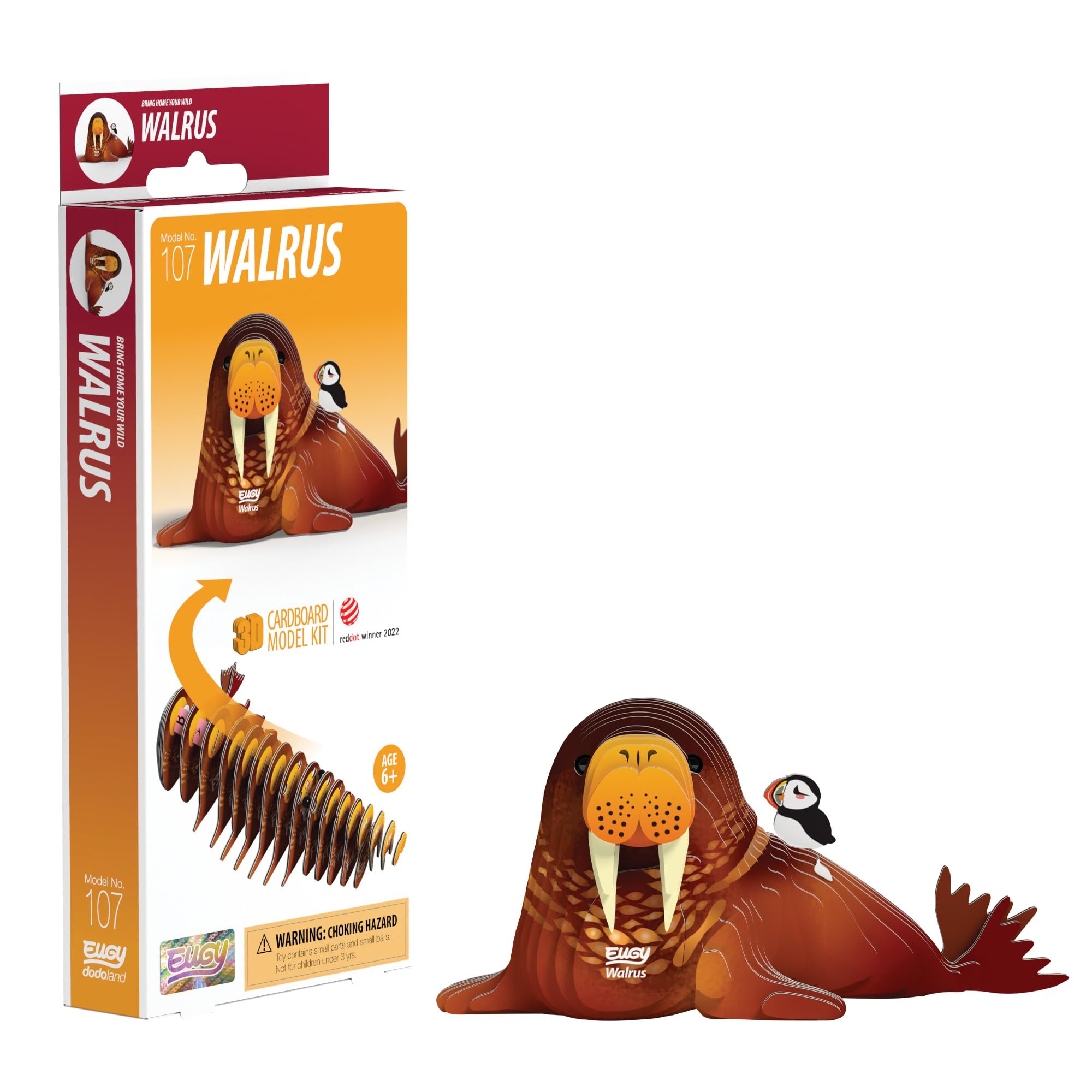 EUGY Walrus 3D Model Craft Kit