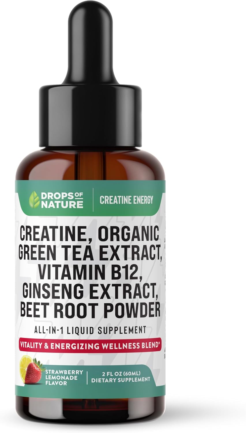 Creatine Monohydrate and Vitamin B12 Drops With Beet Root