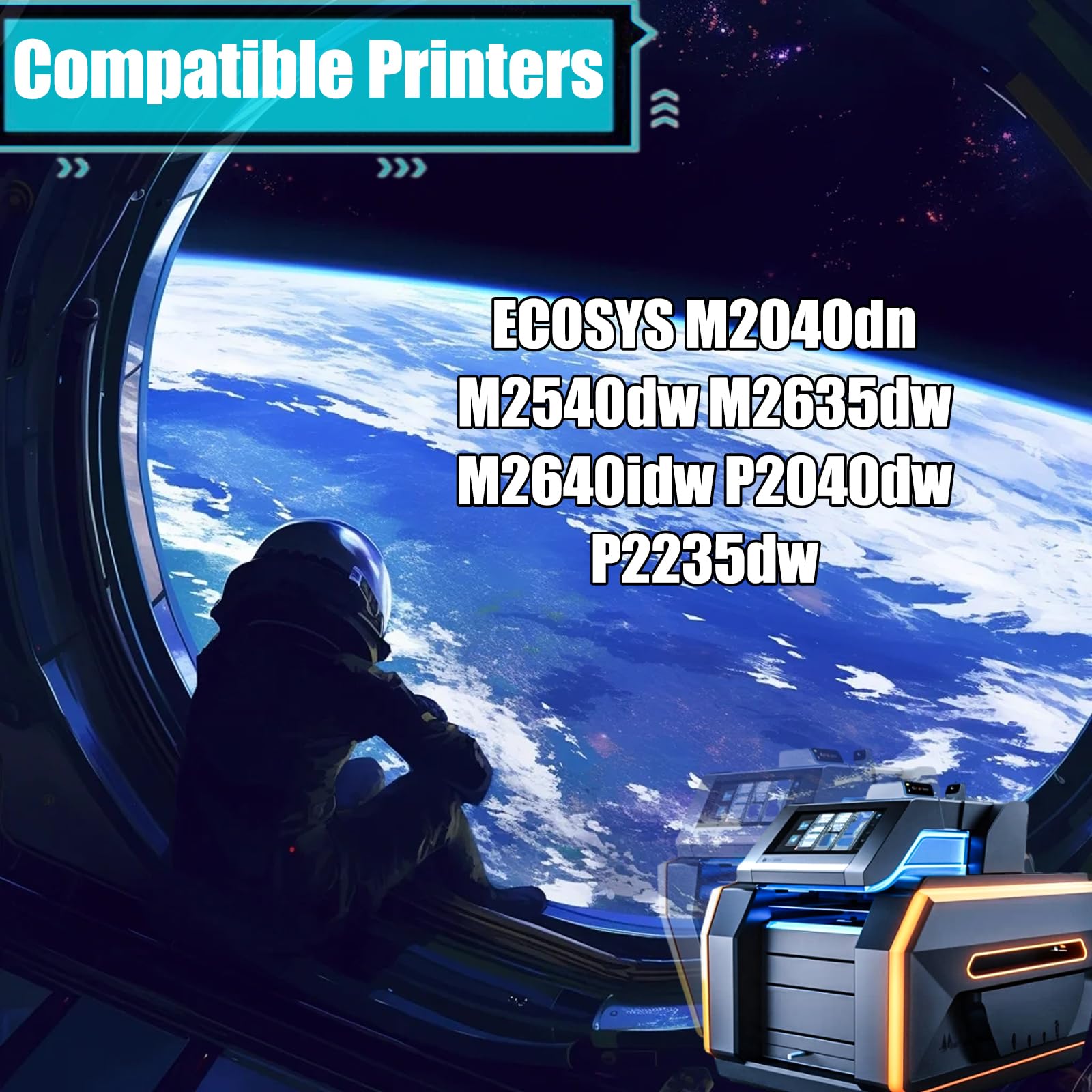 LSSF Replacement Parts Developing Unit DV-1152 Compatible with Kyocera ECOSYS M2040dn M2540dw M2635dw M2640idw P2040dw P2235dw Printers, Contains Chip and Clear Printing (2-Pack Black)