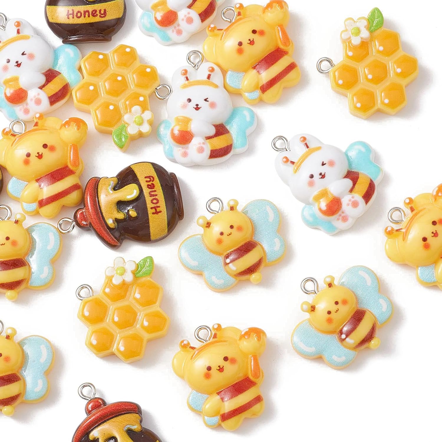 KitBeads 20pcs Resin Mixed Styles Animal Bug Insect Charms for Jewelry Making - Image 7