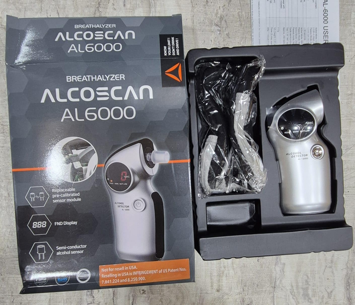 AL6000 Portable Breath Alcohol Tester, LED Display, 0-0.4% BAC Range, CE FDA Listed-picture-13