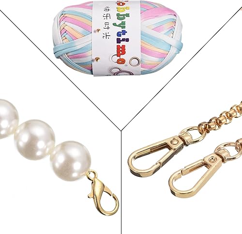 Miniatura 4 de uxcell Kit de fabricación de bolsos de acrílico, 15 piezas, juego de cestas de algodón acrílico, moldeador de paneles, hilo de tejer, correas de