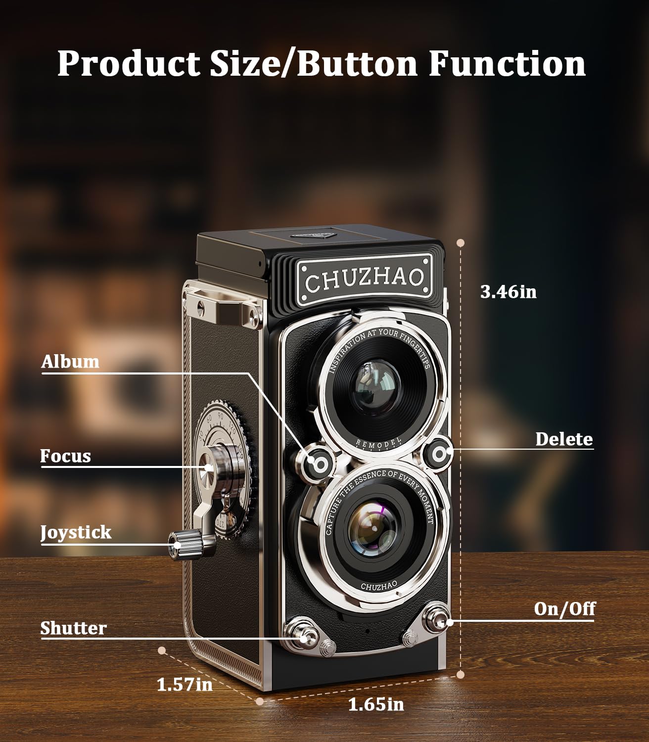 Mini cyfrowy aparat w stylu retro, 1080p FHD, z kartą pamięci 16 GB, 12 MP autofokus, dla początkujących, nastolatków, dorosłych i dzieci